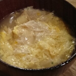 簡単♪ゆばと玉葱の卵とじお味噌汁